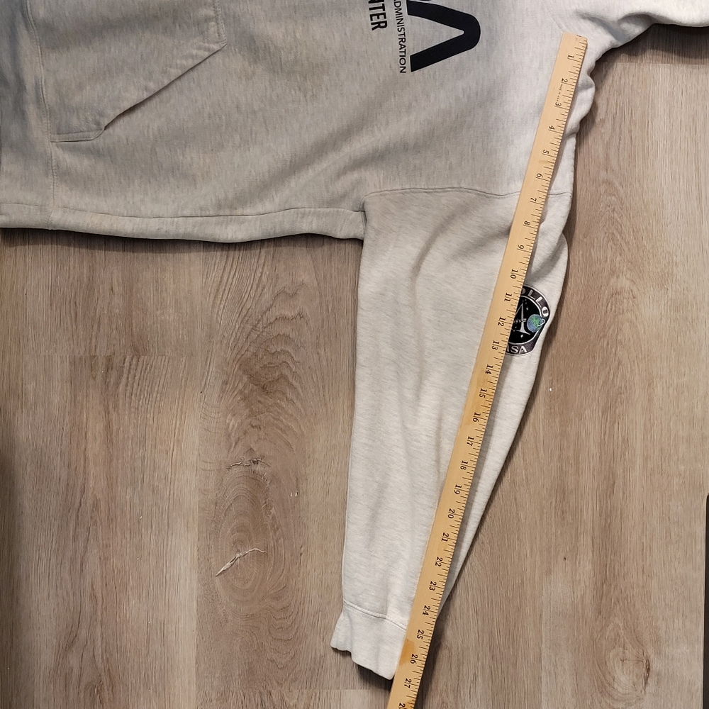 NASA Johnson Space Center Houston TX Apollo Hoodie Unisex Styling Women's XL Gra - Picture 9 of 11